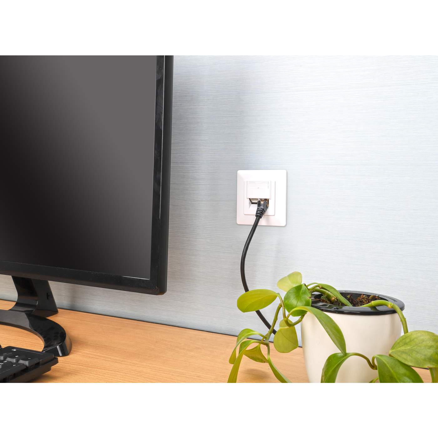 2-Port Cat6 10G RJ45-Netzwerkdose, geschirmt Image 10