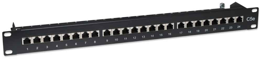 24-Port Cat5e Patchpanel, geschirmt Image 2