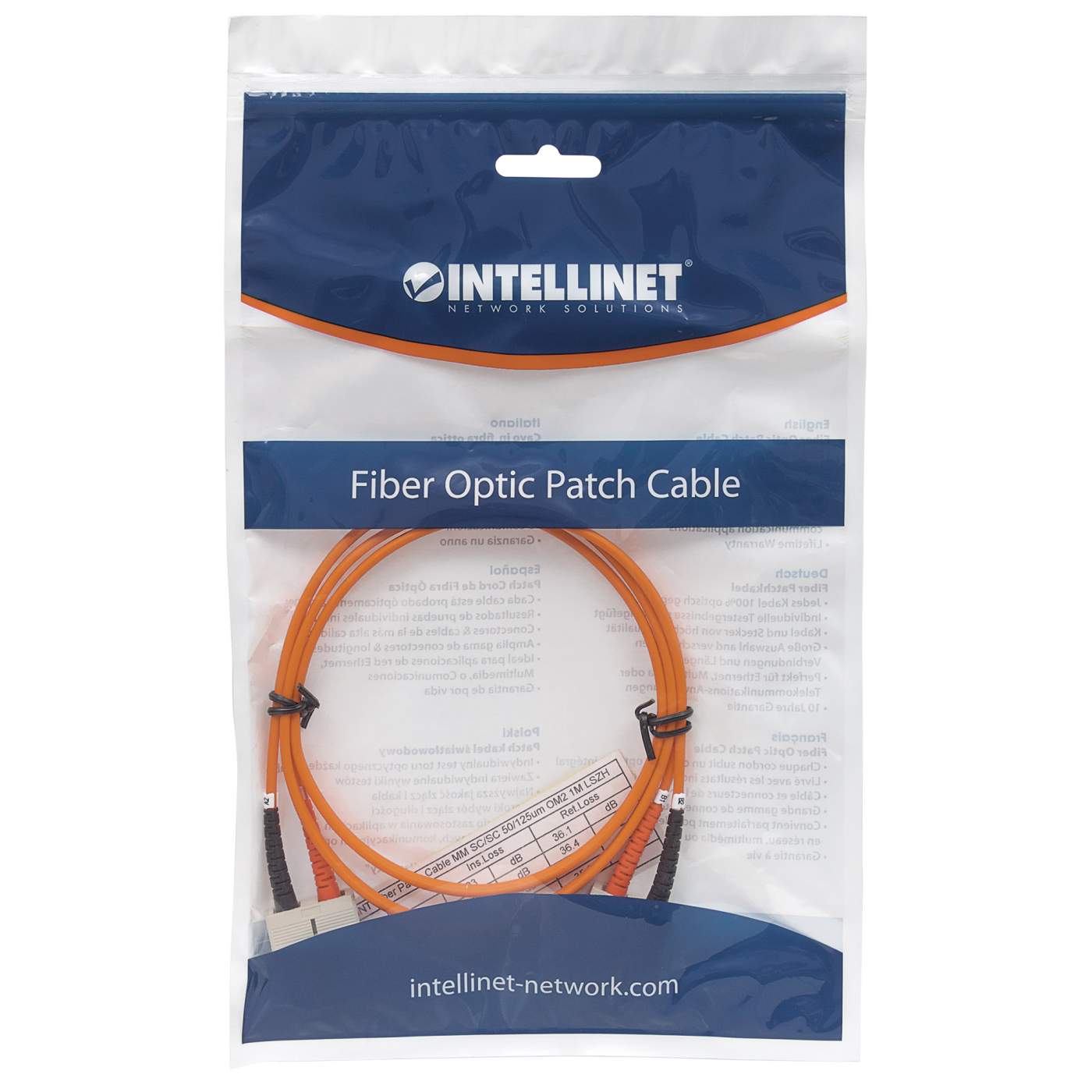 Glasfaser LWL-Anschlusskabel, Duplex, Multimode Packaging Image 2