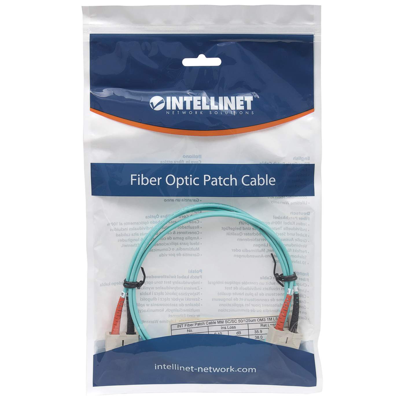 Glasfaser LWL-Anschlusskabel, Duplex, Multimode Packaging Image 2