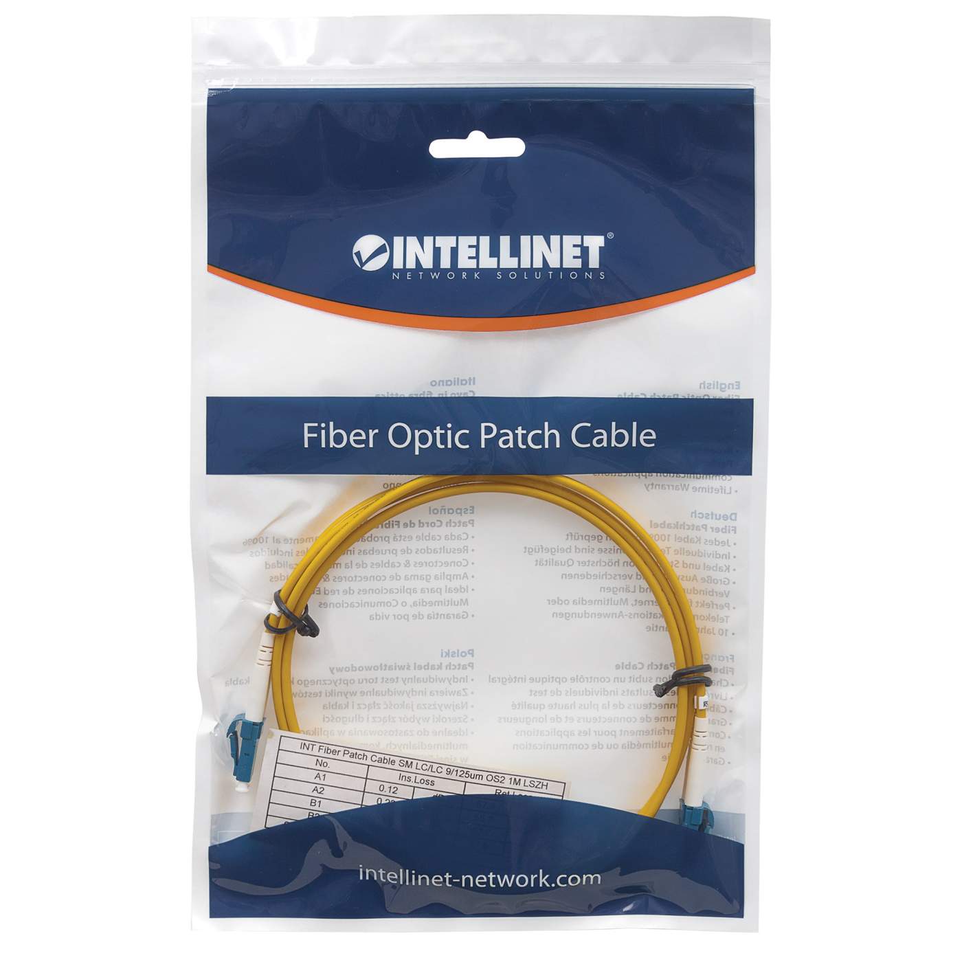 Glasfaser LWL-Anschlusskabel, Duplex, Singlemode Packaging Image 2
