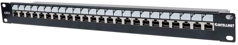Abschließbares 24-Port Cat6 Patchpanel, geschirmt Image 1