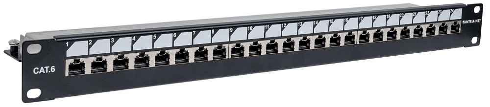 Abschließbares 24-Port Cat6 Patchpanel, geschirmt Image 2