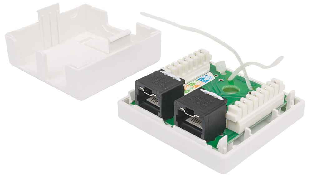 Abschließbare Cat6-Aufputzdose, ungeschirmt Image 5