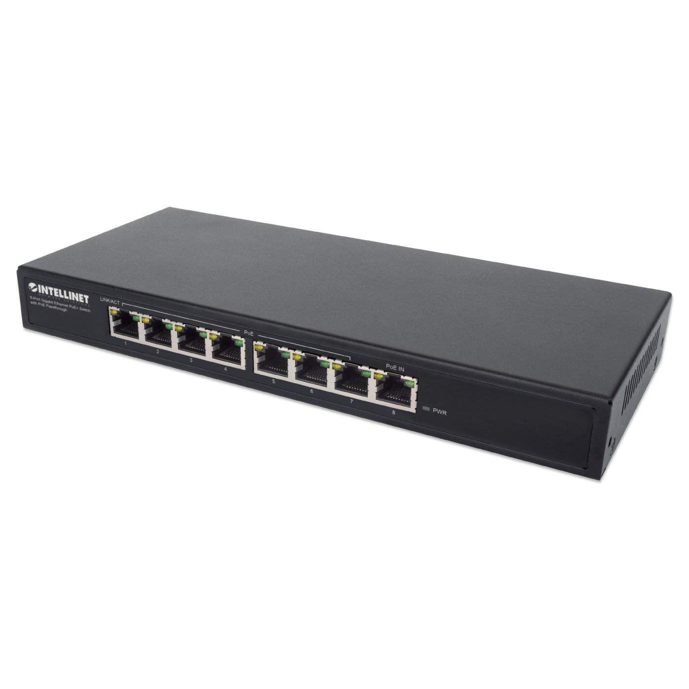 PoE-Powered 8-Port PoE+ Gigabit Switch mit PoE-Passthrough Image 1
