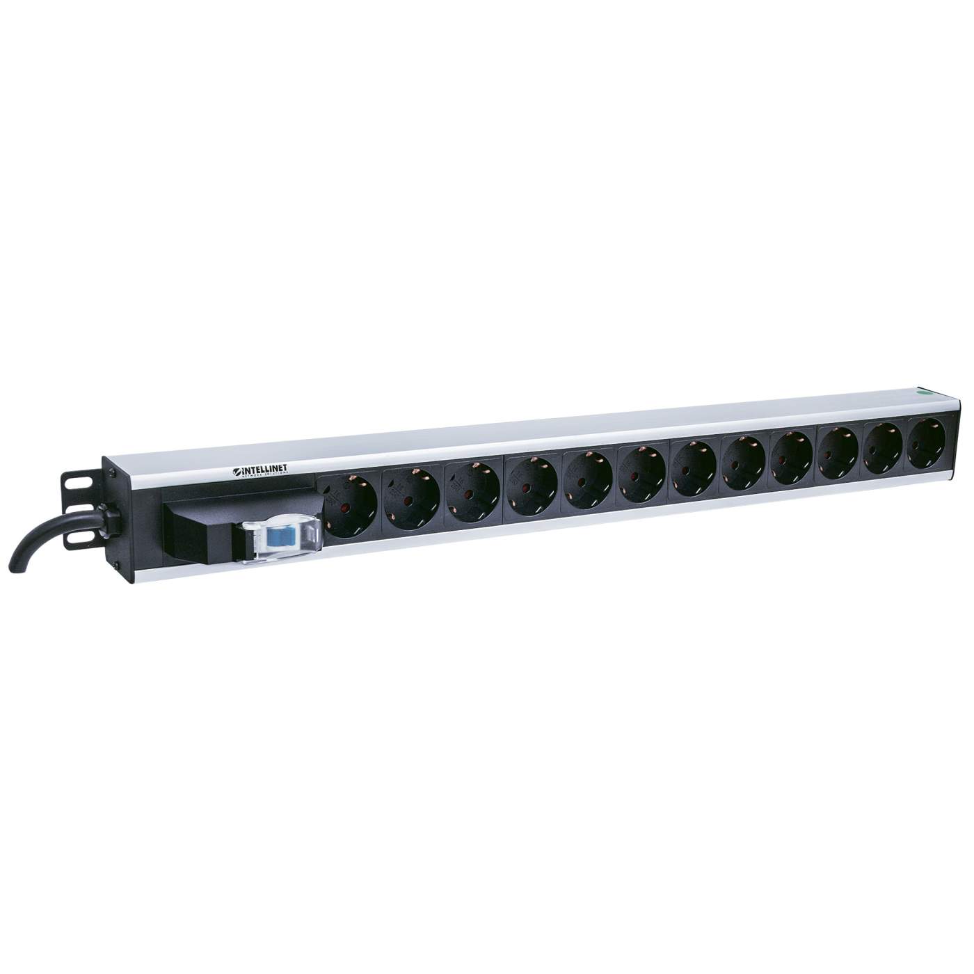 12-fach Steckdosenleiste, Schutzkontakt, vertikale Rackmontage Image 3