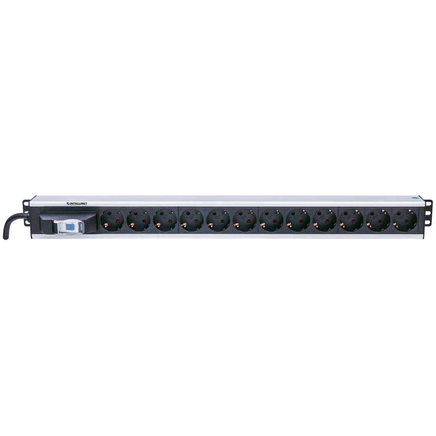 12-fach Steckdosenleiste, Schutzkontakt, vertikale Rackmontage Image 4