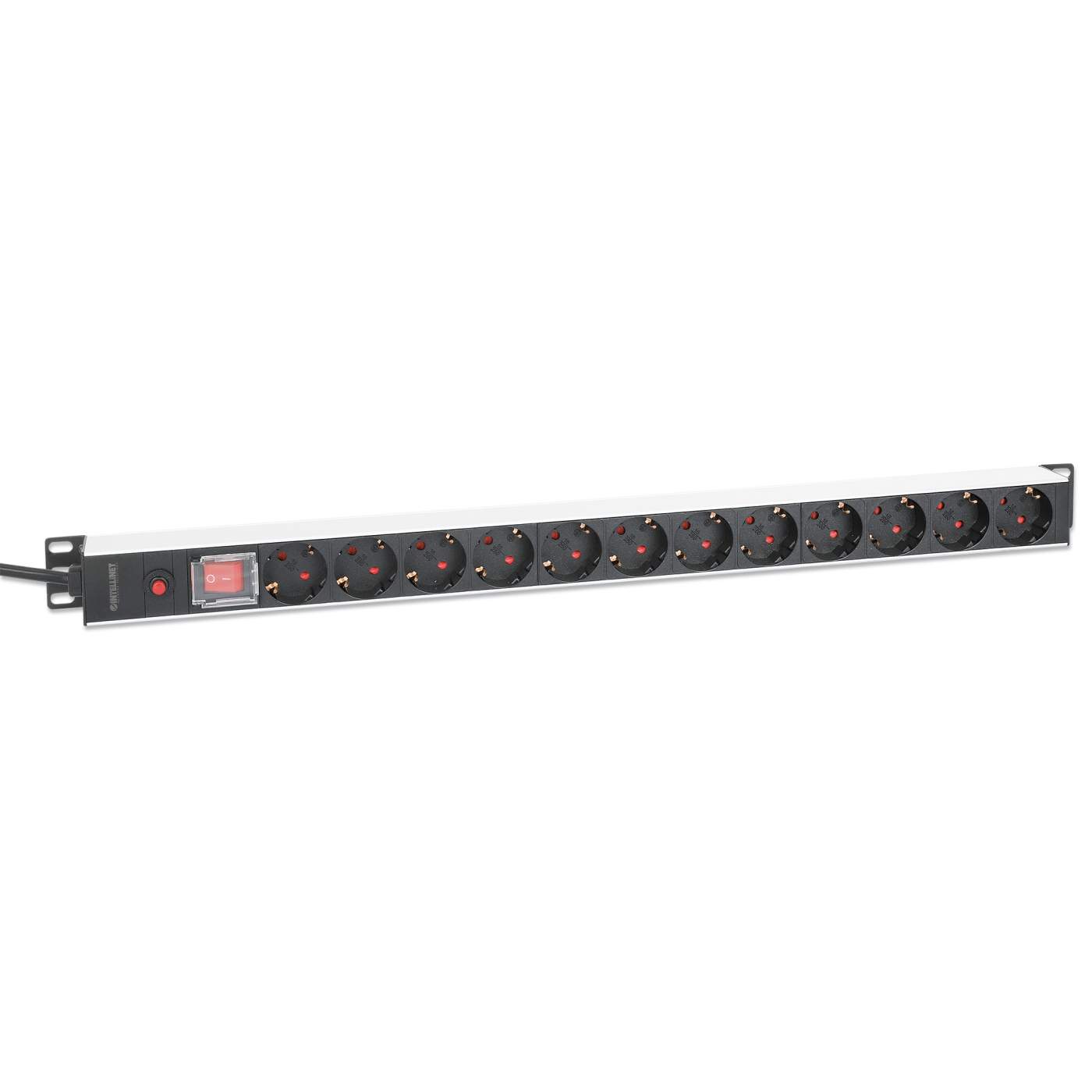 12-fach Steckdosenleiste, Schutzkontakt, vertikale Rackmontage Image 3