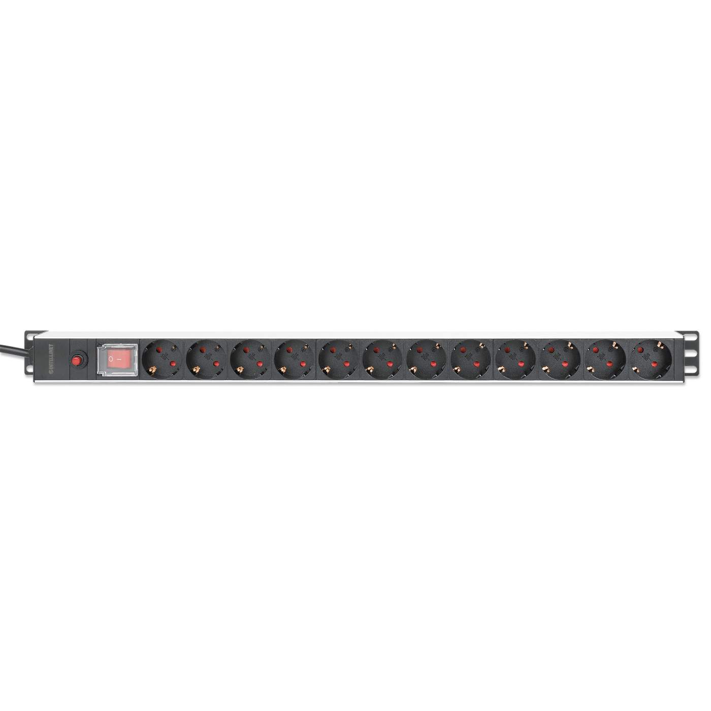 12-fach Steckdosenleiste, Schutzkontakt, vertikale Rackmontage Image 4
