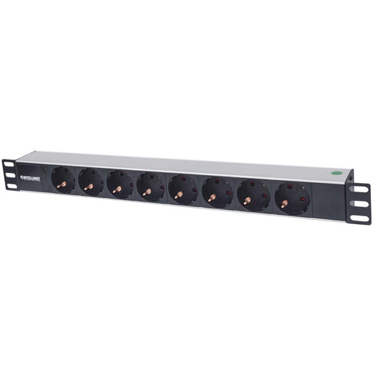 19" 8-fach Steckdosenleiste, Schutzkontakt Image 1