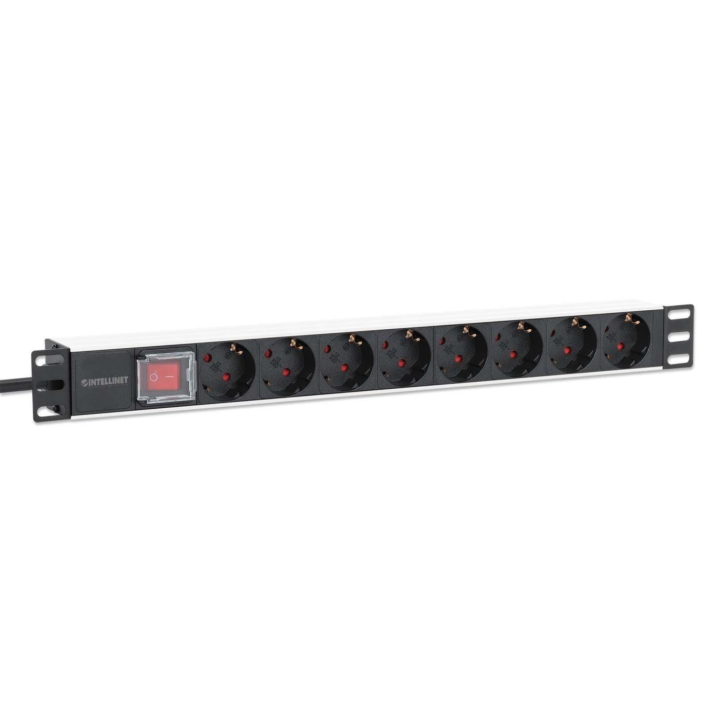 19" 8-fach Steckdosenleiste / PDU, Schutzkontakt, 1 HE Image 3