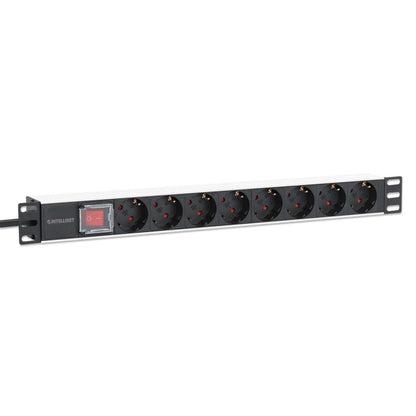 19" 8-fach Steckdosenleiste / PDU, Schutzkontakt, 1 HE Image 3