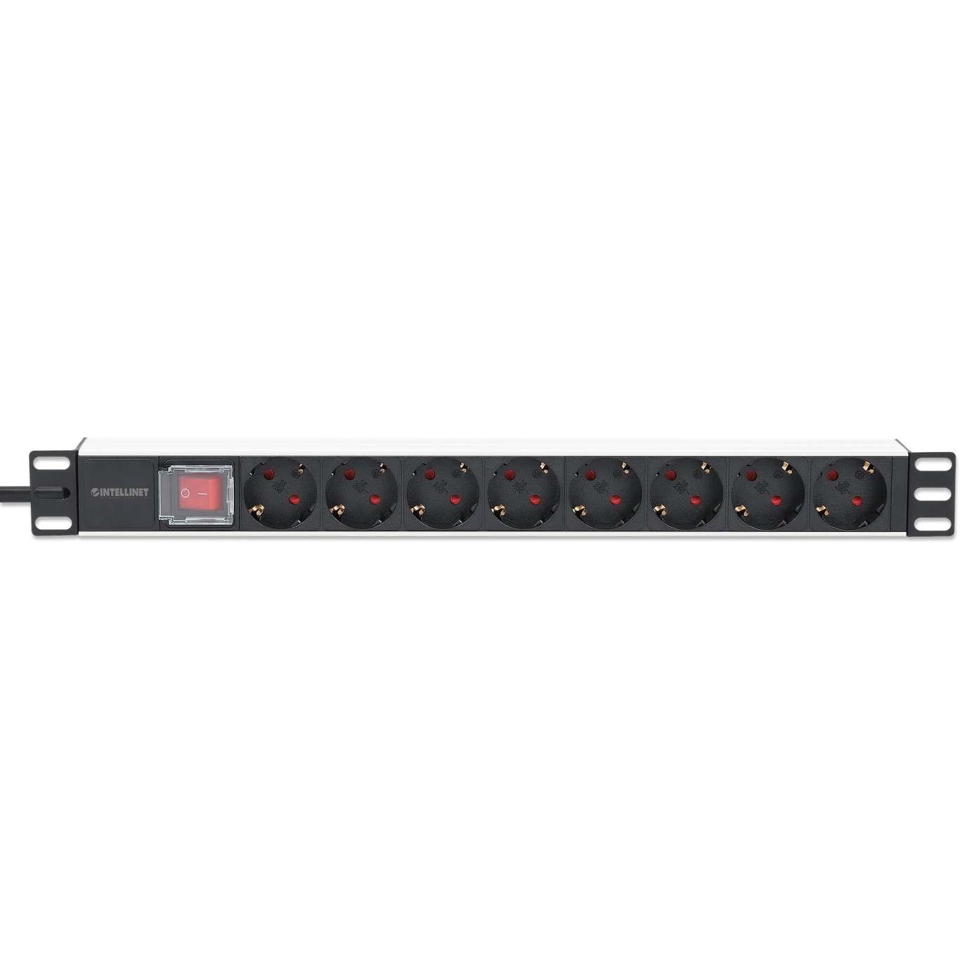 19" 8-fach Steckdosenleiste / PDU, Schutzkontakt, 1 HE Image 4