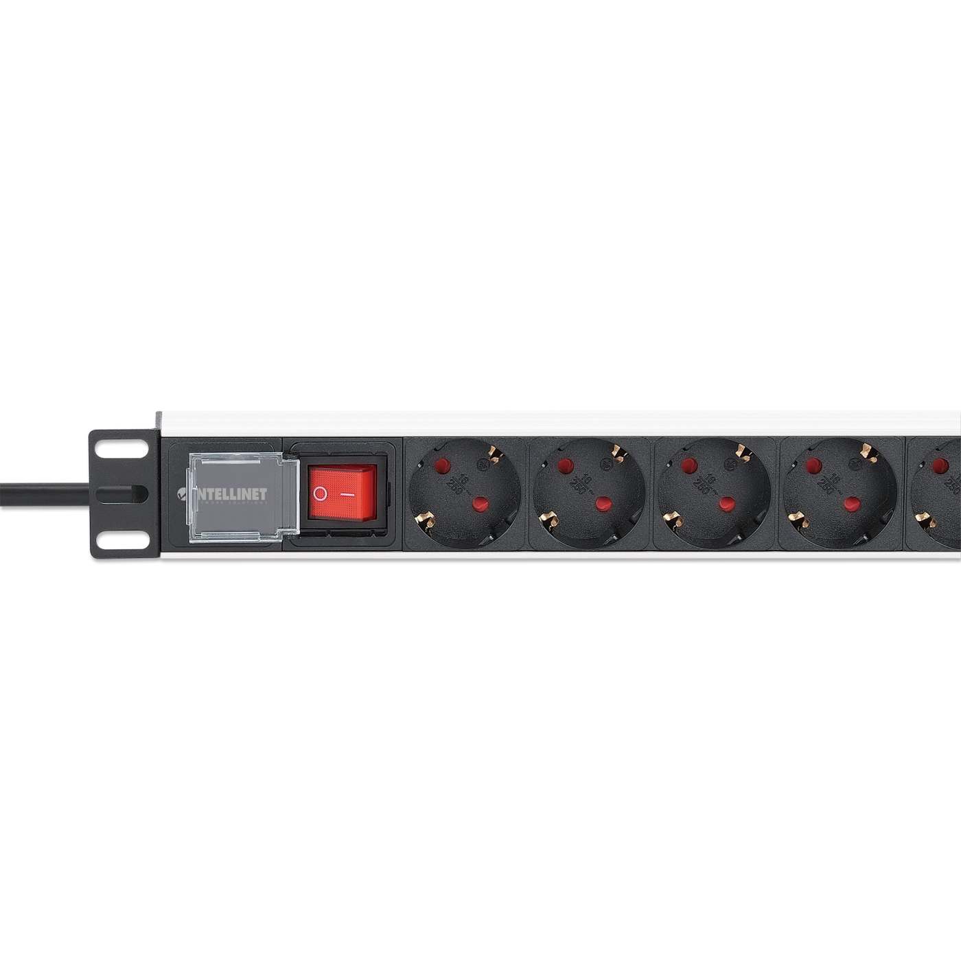 19" 8-fach Steckdosenleiste / PDU, Schutzkontakt, 1 HE Image 5