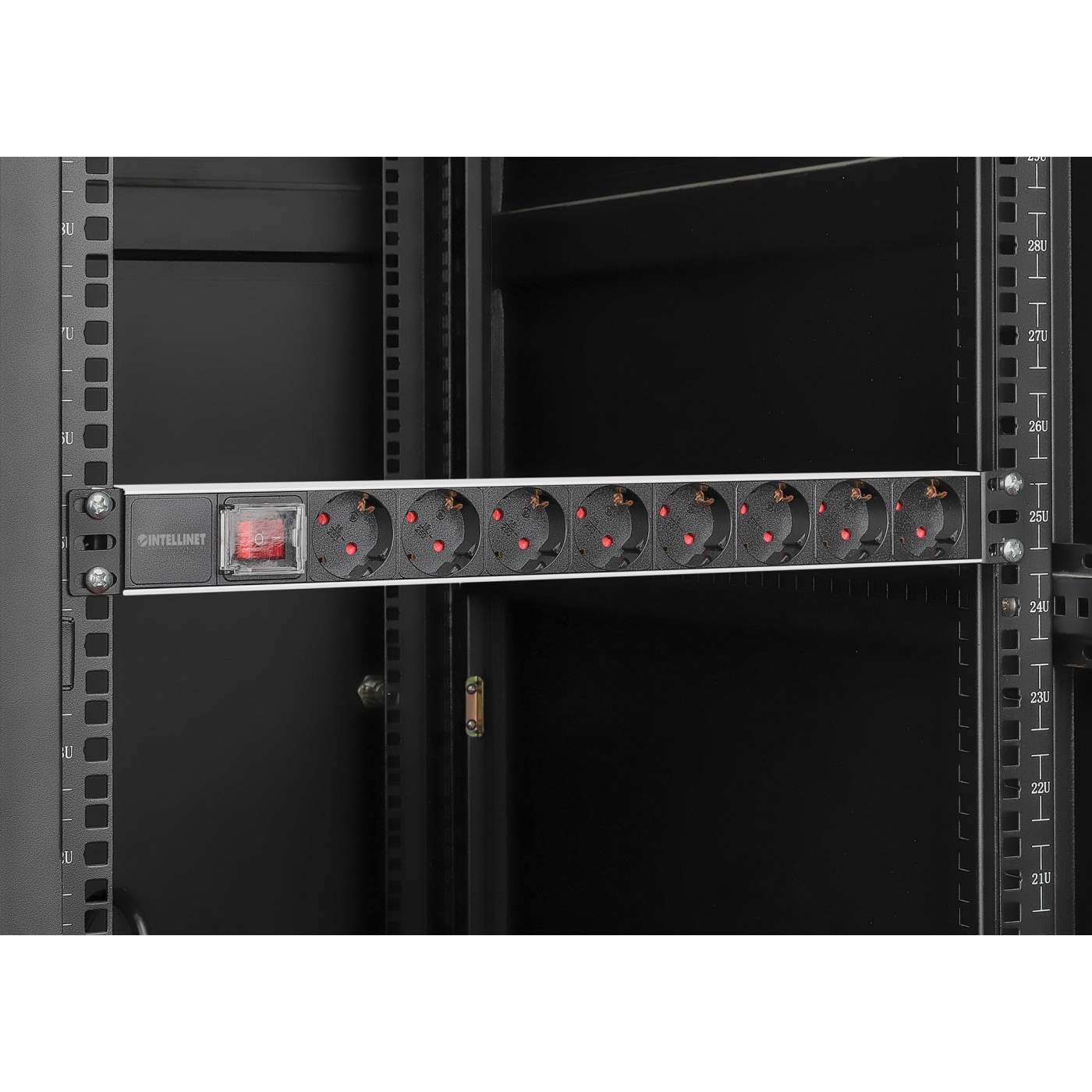 19" 8-fach Steckdosenleiste / PDU, Schutzkontakt, 1 HE Image 8