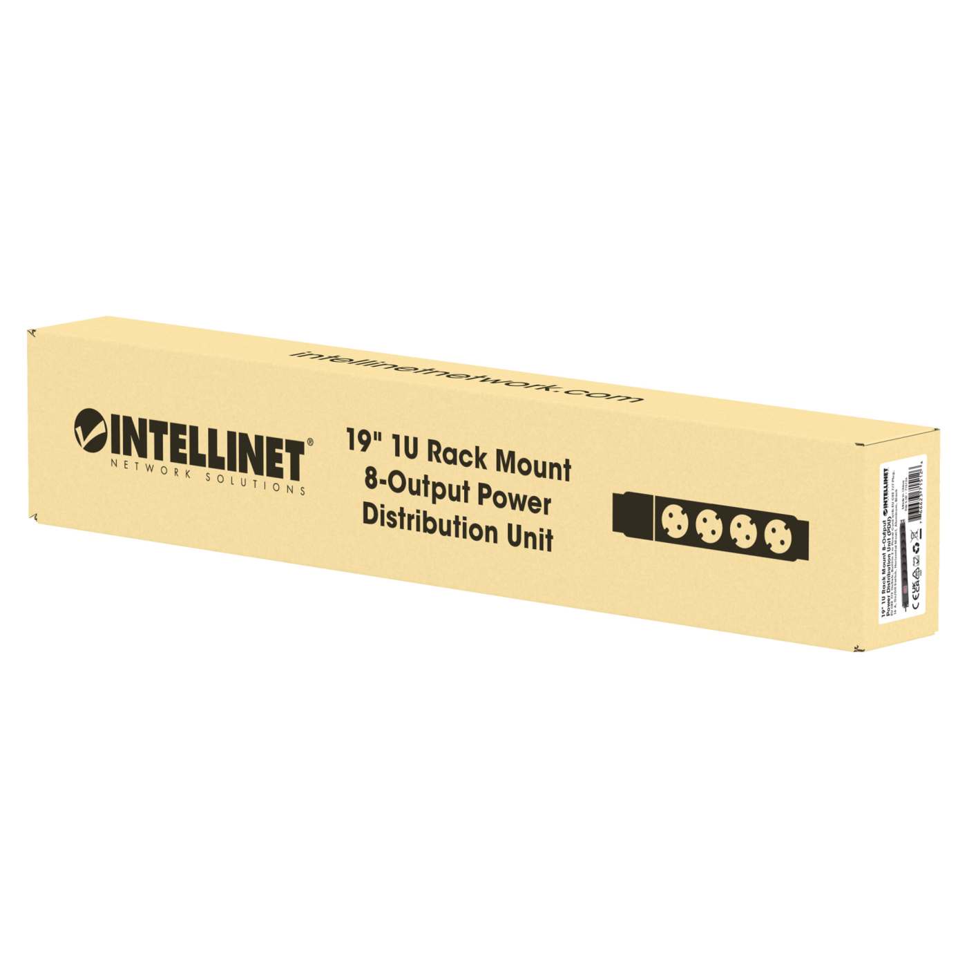 19" 8-fach Steckdosenleiste / PDU, Schutzkontakt, 1 HE Packaging Image 2