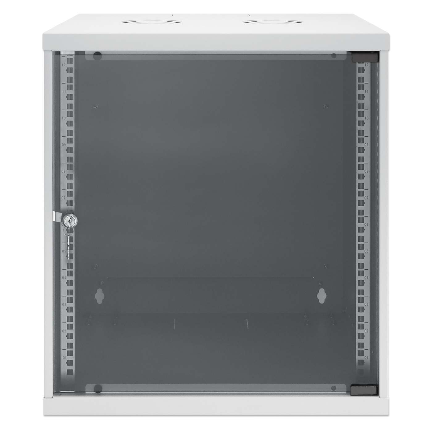 19" Netzwerk-Wandverteiler, Basic Line, 12 HE, 400 mm Tiefe, grau Image 3