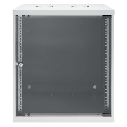 19" Netzwerk-Wandverteiler, Basic Line, 12 HE, 400 mm Tiefe, grau Image 3