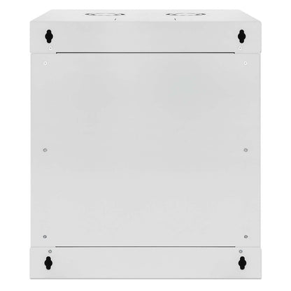 19" Netzwerk-Wandverteiler, Basic Line, 12 HE, 400 mm Tiefe, grau Image 6