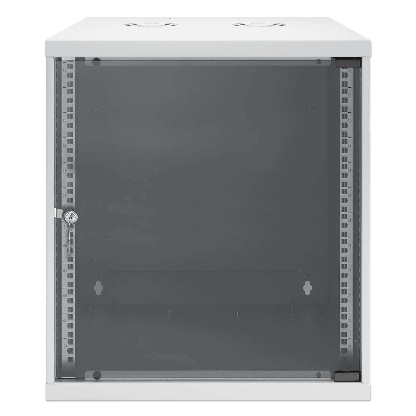 19" Netzwerk-Wandverteiler, Basic Line, 12 HE, 560 mm Tiefe, grau Image 3