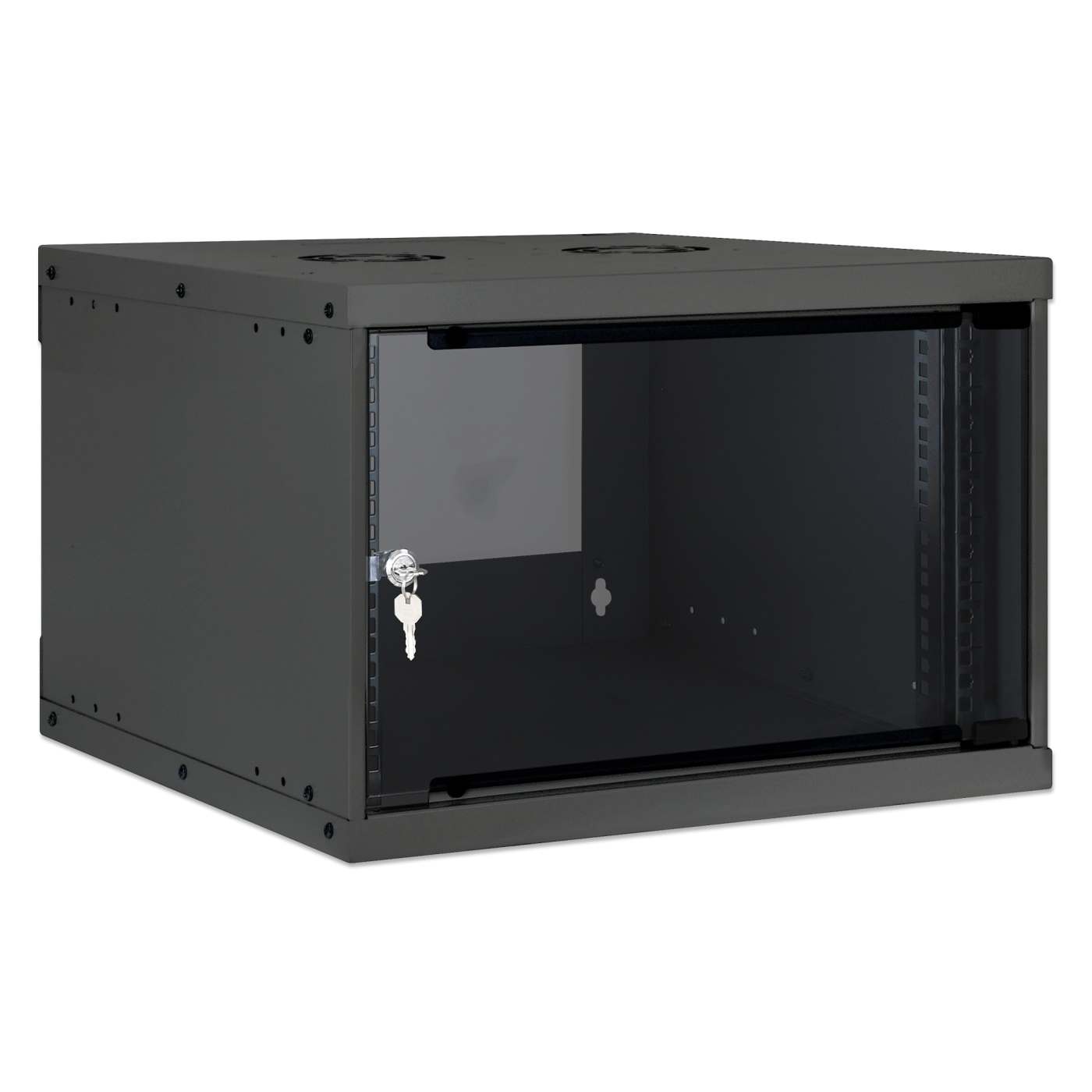 19" Wandverteiler, Basic Line, 6 HE, 353 (H) x 540 (B) x 400 (T) mm, schwarz Image 2