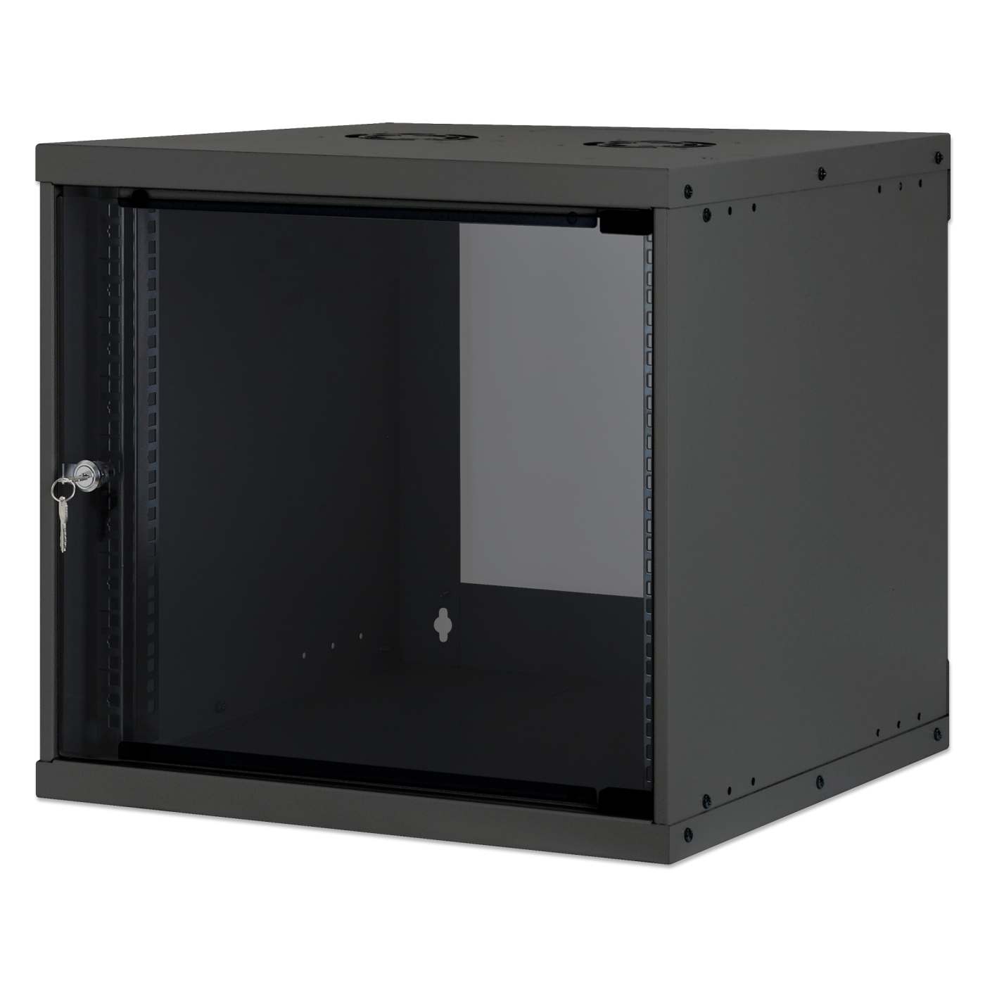 19" Wandverteiler, Basic Line, 9 HE, 487 (H) x 540 (B) x 400 (T) mm, schwarz Image 1