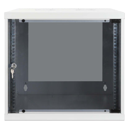 19" Wandverteiler, Basic Line, 9 HE, 487 (H) x 540 (B) x 400 (T) mm, grau Image 3