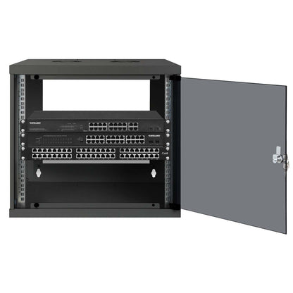 19" Wandverteiler, Basic Line, 9 HE, 487 (H) x 540 (B) x 560 (T) mm, schwarz Image 4