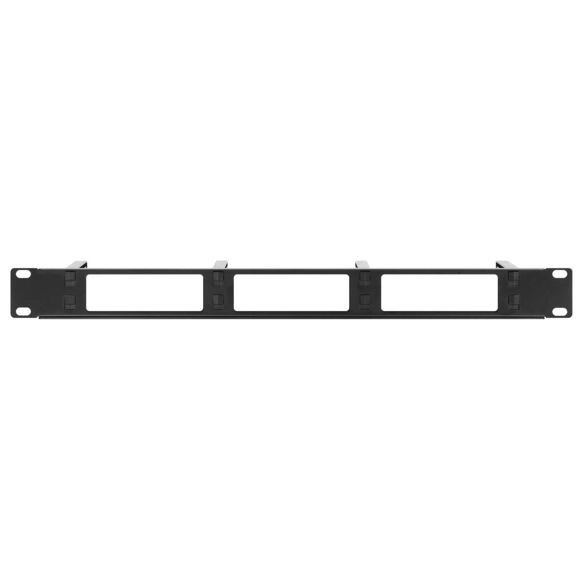 19" Kabeldurchführung, 1 HE, schwarz Image 4