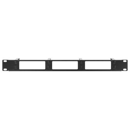 19" Kabeldurchführung, 1 HE, schwarz Image 4