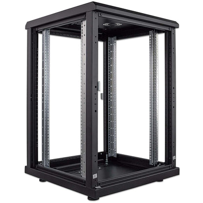 19" Netzwerkschrank, 16 HE, 878 (H) x 600 (B) x 600 (T) mm, schwarz Image 6