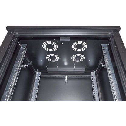 19" Netzwerkschrank, 16 HE, 878 (H) x 600 (B) x 600 (T) mm, schwarz Image 9