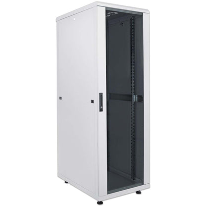 19" Netzwerkschrank, 16 HE, 878 (H) x 600 (B) x 600 (T) mm, grau Image 2