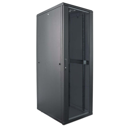 19" Netzwerkschrank, 22 HE, 1144 (H) x 600 (B) x 800 (T) mm, schwarz Image 2