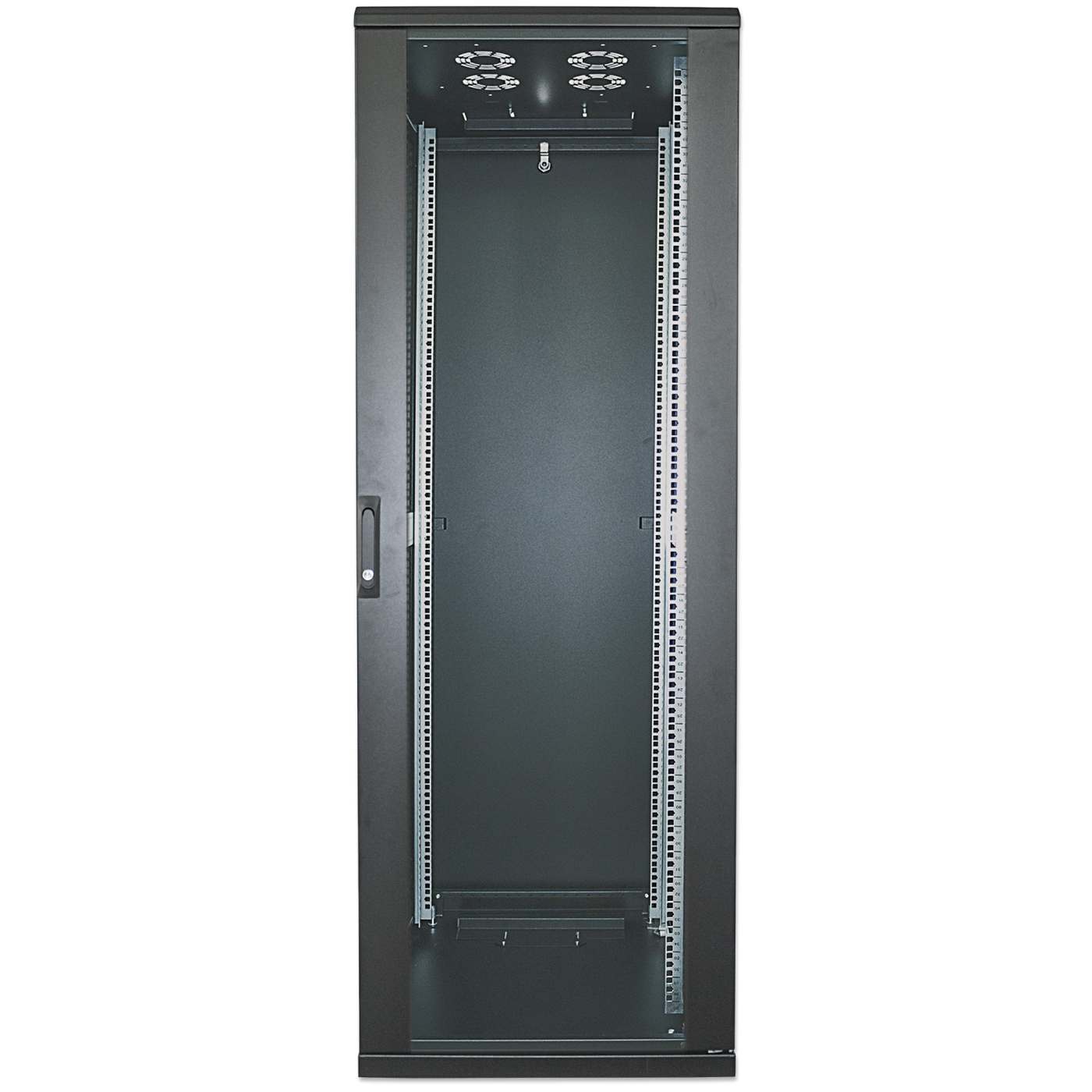 19" Netzwerkschrank, 22 HE, 1144 (H) x 600 (B) x 800 (T) mm, schwarz Image 3