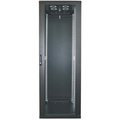 19" Netzwerkschrank, 22 HE, 1144 (H) x 600 (B) x 800 (T) mm, schwarz Image 3