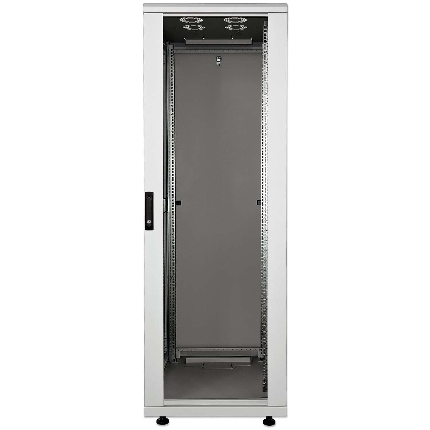19" Netzwerkschrank, 32 HE, 1588 (H) x 800 (B) x 800 (T) mm, grau Image 3