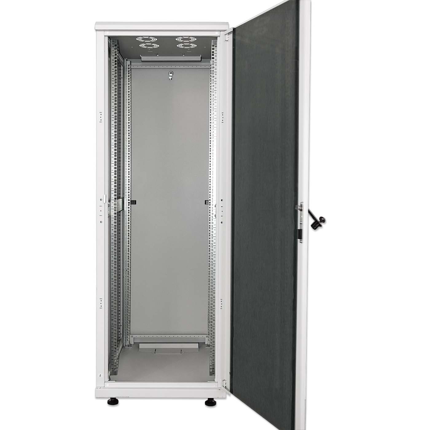 19" Netzwerkschrank, 32 HE, 1588 (H) x 800 (B) x 800 (T) mm, grau Image 5