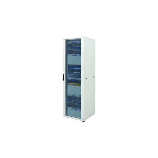19" Netzwerkschrank, 42 HE, 2033 (H) x 800 (B) x 800 (T) mm, grau Image 1