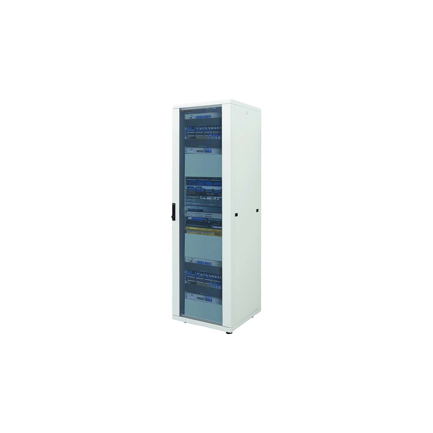 19" Netzwerkschrank, Standard Line, 42 HE, 800 (T) x 800 (B) mm, grau Image 1