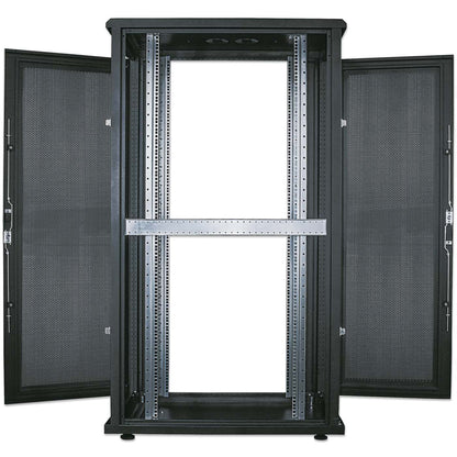 19" Serverschrank, 26 HE, 1322 (H) x 600 (B) x 1000 (T) mm, schwarz Image 9