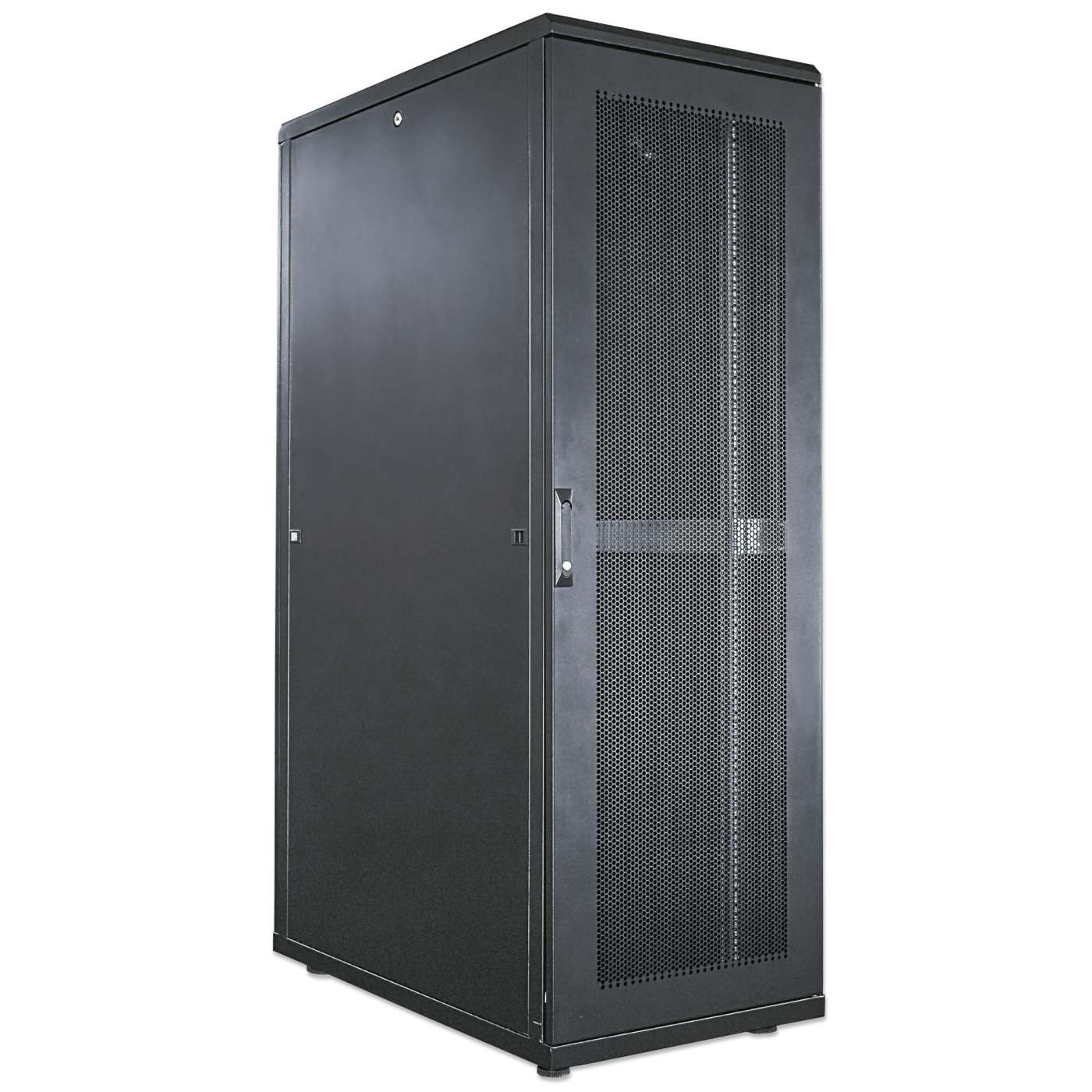 19" Serverschrank, 26 HE, 1322 (H) x 600 (B) x 1000 (T) mm, schwarz Image 2
