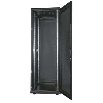 19" Serverschrank, 26 HE, 1322 (H) x 600 (B) x 1000 (T) mm, schwarz Image 5