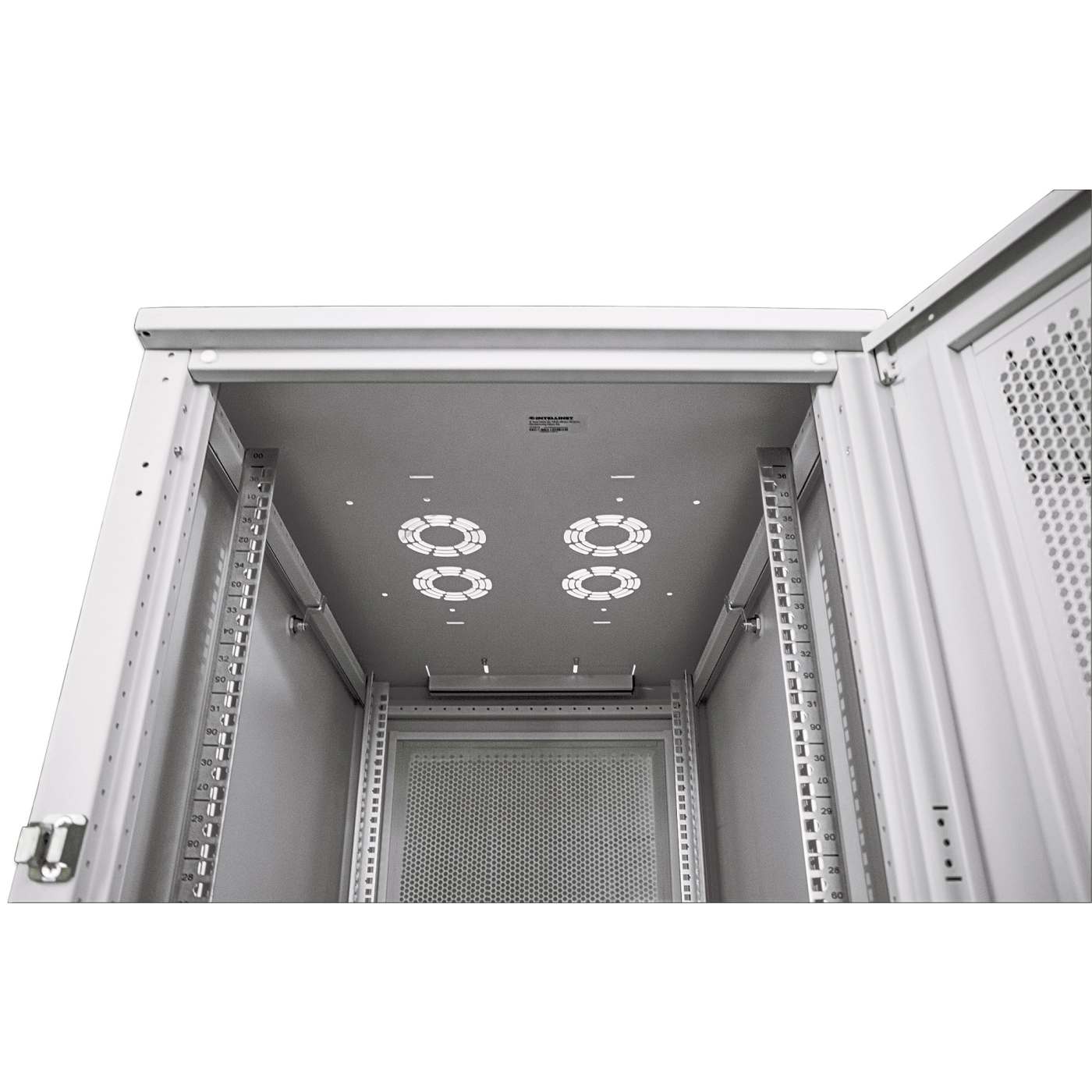 19" Serverschrank, 42 HE, 2033 (H) x 800 (B) x 1000 (T) mm, grau Image 6