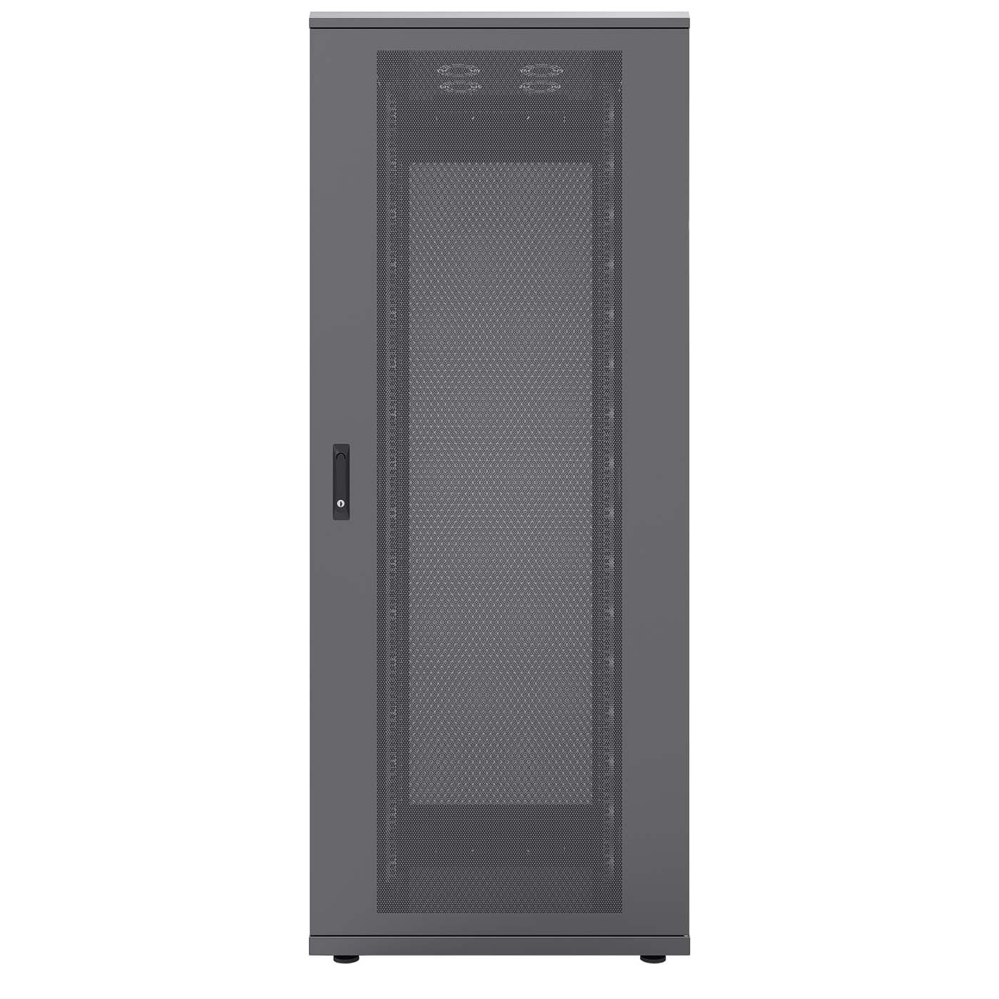 19" Serverschrank, 42 HE, 2057 (H) x 800 (B) x 1200 (T) mm, schwarz Image 3