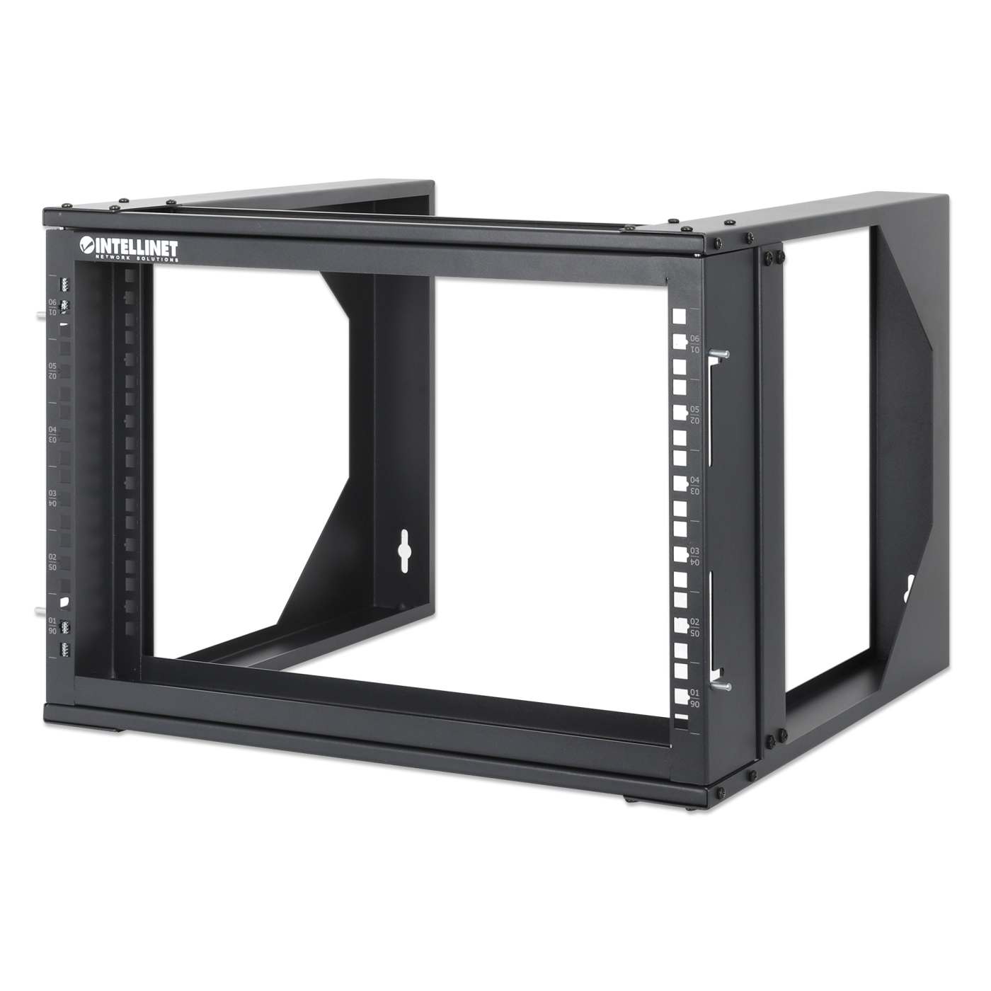 19" Laborgestell zur Wandmontage, 2 Tragschienen, 6 HE Image 1
