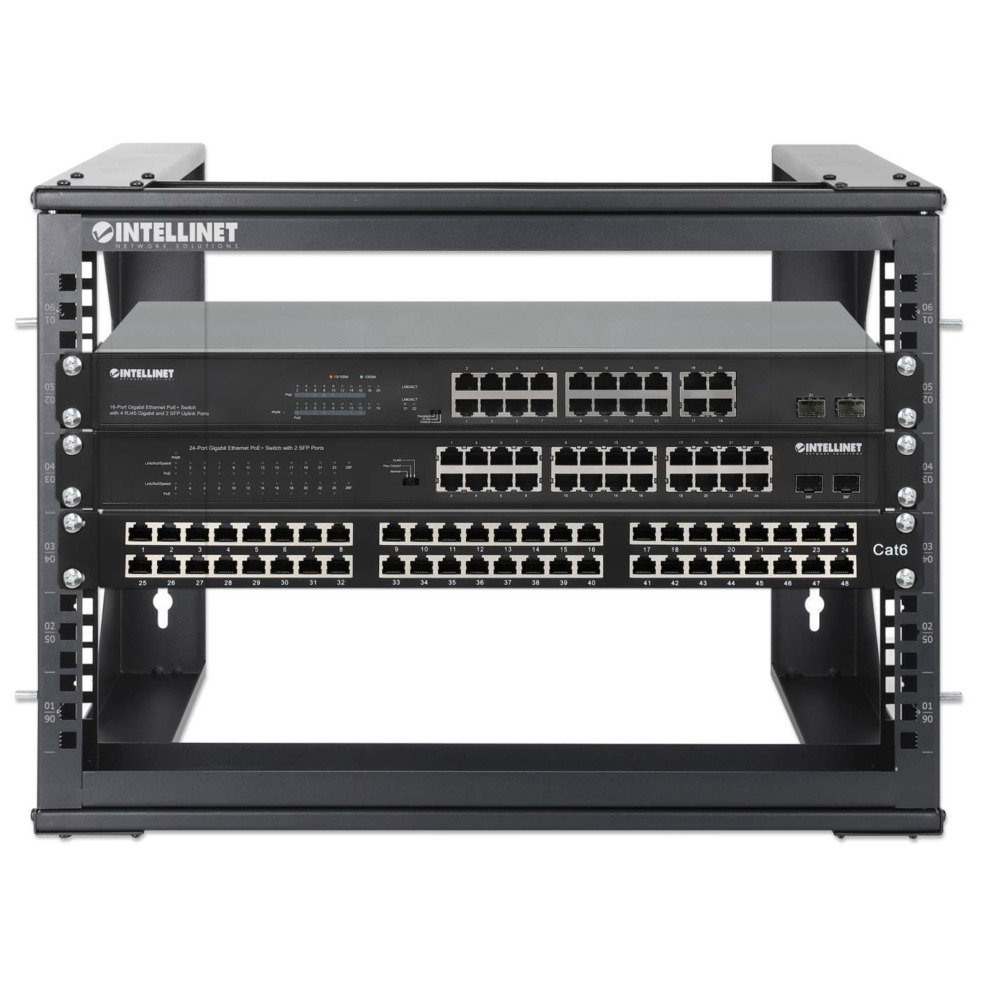 19" Laborgestell zur Wandmontage, 2 Tragschienen, 6 HE Image 7