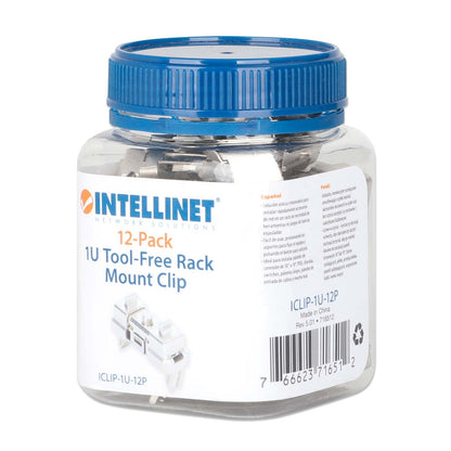 Clip zur werkzeuglosen Rackmontage, 1 HE, 12er-Pack Packaging Image 2