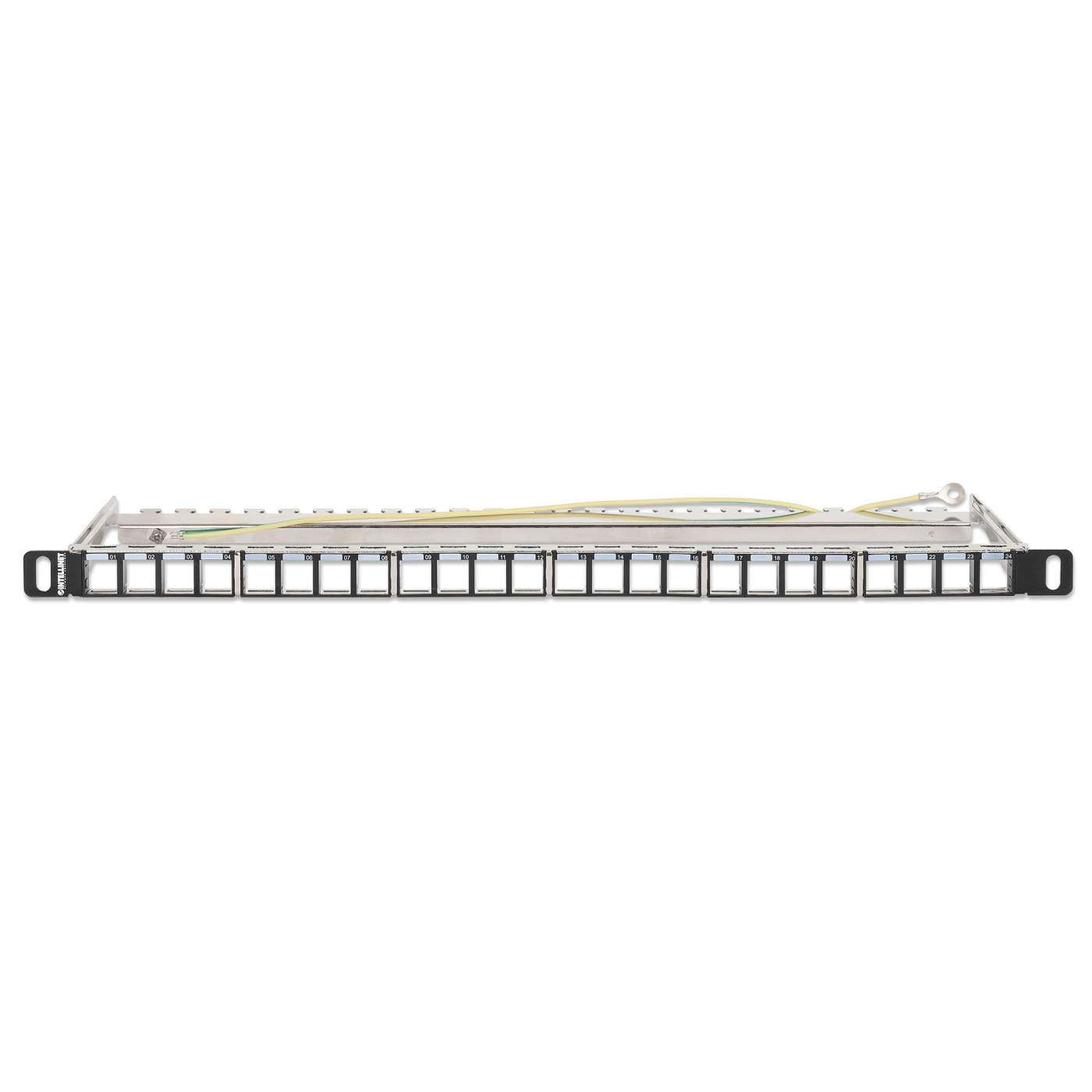 24-Port Patchpanel, geschirmt und unbestückt, 0,5 HE Image 3