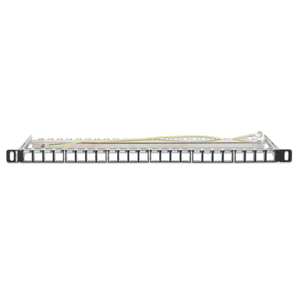 24-Port Patchpanel, geschirmt und unbestückt, 0,5 HE Image 3